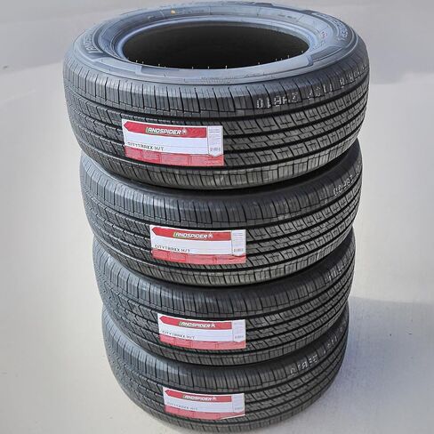 مجموعة من 4 (أربعة) إطارات Landspider Citytraxx H/T لجميع المواسم للشاحنات/سيارات الدفع الرباعي للطرق السريعة - 255/65R18 255/65/18 255/65-18 111H نطاق التحميل SL 4-Ply BSW جدار جانبي أسود UTQG 480AA in Kuwait