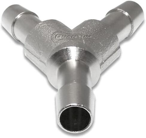 QFS 5/16 in (8mm) Metal Barbed Y-Fitting Fuel Line Splitter - E85 Compatible in Kuwait