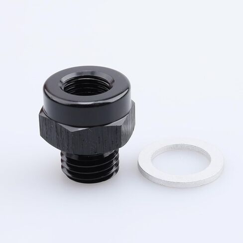 AC PERFORMANCE Metric M12X1.5mm to Female M10 x 1.0 Port Adapter Fitting Aluminum Black in Kuwait