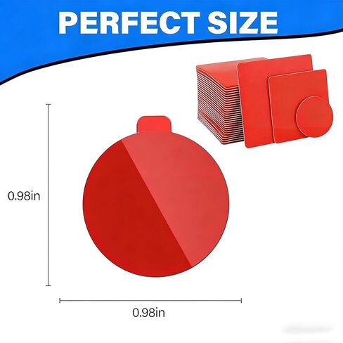 Double Sided Mounting Gel Pads Circles, Waterproof, Heat-Resistant Sticky Heavy Duty Mounting Tape for Home/Wall/Painting/Packaging/Car/Craft/, Include 4 Adhesion Promoter (Round 1 * 1-48pcs) in Saudi Arabia