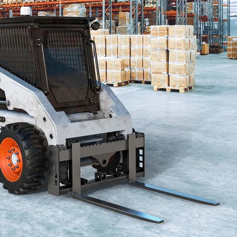 مرفق إطار شوكة البليت مقاس 45 بوصة من YITAMOTOR، سعة 3000 رطل مع وصلة استقبال 2 بوصة وأكمام رمح لجرارات Kubota Bobcat لوادر انزلاقية التوجيه in Kuwait