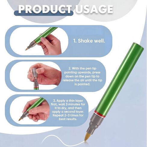 Car Paint Primer Touch up Primer Pen for Chip and Scratches for Painted and Metal Surfaces, Automotive Primers Pen, Auto Paint Repair Pens in Saudi Arabia