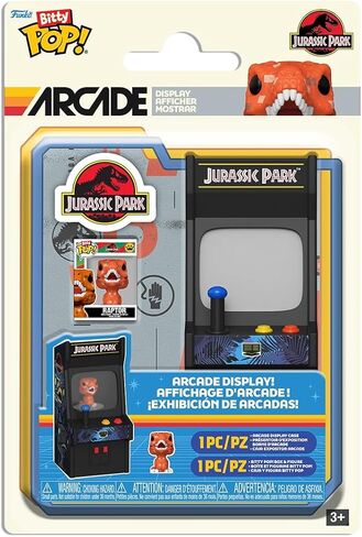 فانكو بوب! خزانة Bitty Arcade: Jurassic Park - Raptor - شخصية فينيل قابلة للتجميع - فكرة هدية - بضائع رسمية - ألعاب للأطفال والكبار - مراوح هزلية - شخصية لهواة الجمع والعرض in Kuwait