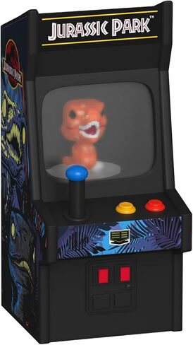 فانكو بوب! خزانة Bitty Arcade: Jurassic Park - Raptor - شخصية فينيل قابلة للتجميع - فكرة هدية - بضائع رسمية - ألعاب للأطفال والكبار - مراوح هزلية - شخصية لهواة الجمع والعرض in Kuwait