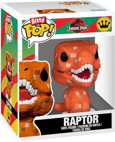 فانكو بوب! خزانة Bitty Arcade: Jurassic Park - Raptor - شخصية فينيل قابلة للتجميع - فكرة هدية - بضائع رسمية - ألعاب للأطفال والكبار - مراوح هزلية - شخصية لهواة الجمع والعرض in Kuwait