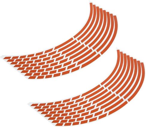 ملصقات عجلة عاكسة من FILFEEL، 16 قطعة من ملحقات تزيين الدراجات النارية، أشرطة لاصقة عاكسة لعجلة السيارة أو الدراجة أو الدراجة النارية مقاس 16-18 بوصة in Kuwait