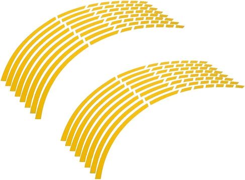 ملصقات عجلة عاكسة من FILFEEL، 16 قطعة من ملحقات تزيين الدراجات النارية، أشرطة لاصقة عاكسة لعجلة السيارة أو الدراجة أو الدراجة النارية مقاس 16-18 بوصة in Kuwait