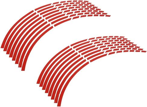 ملصقات عجلة عاكسة من FILFEEL، 16 قطعة من ملحقات تزيين الدراجات النارية، أشرطة لاصقة عاكسة لعجلة السيارة أو الدراجة أو الدراجة النارية مقاس 16-18 بوصة in Kuwait