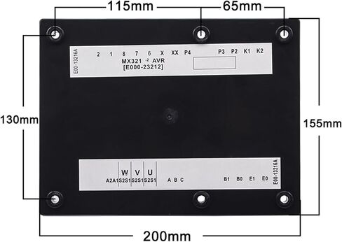 MX321 AVR PMG مولد مغناطيسي منظم جهد كهربائي أوتوماتيكي لوحة تحكم مثبت ثلاث مراحل قطع غيار المولد in Kuwait