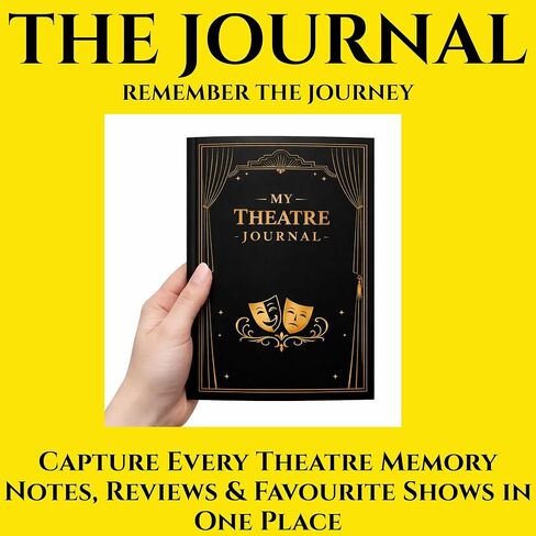 ASVP Shop My Theatre Journal: Musical Theatre Log Book to Record 86 Shows - Broadway Memory Journal for Theatre Lovers - Track Cast, Songs, Scenes, Ratings & Ticket Memories in Kuwait