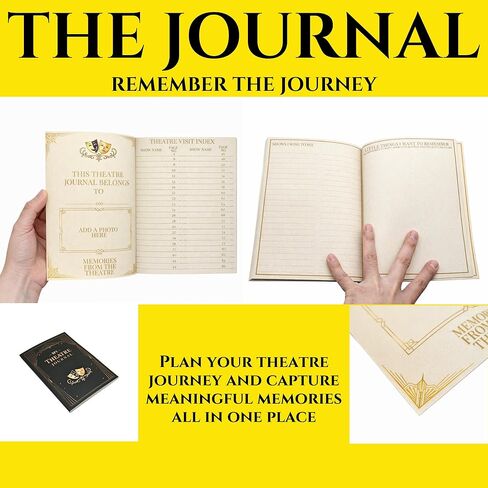 ASVP Shop My Theatre Journal: Musical Theatre Log Book to Record 86 Shows - Broadway Memory Journal for Theatre Lovers - Track Cast, Songs, Scenes, Ratings & Ticket Memories in Kuwait