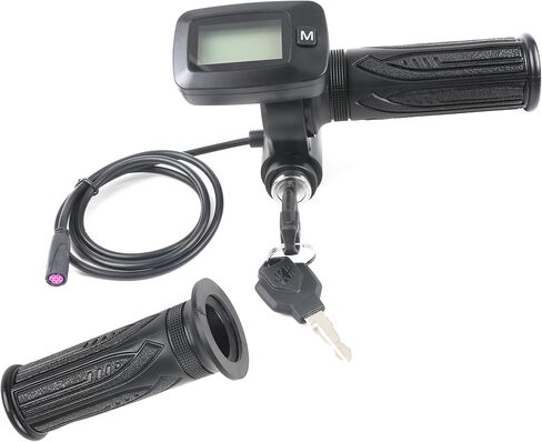 Ebike Speedometer Twist Throttle 7 Pin, with M Button Version Integrated Display Throttle Replacement ONLY Compatible with New Version Tuttio Soleil01 with M Button in Saudi Arabia