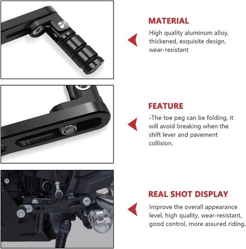 for xl750 Transalp XL 750 2023 2024 Black Aluminum Adjustable Folding Gear Shifter Shift Pedal Lever Motorcycle Accessories Transalp750 in Saudi Arabia