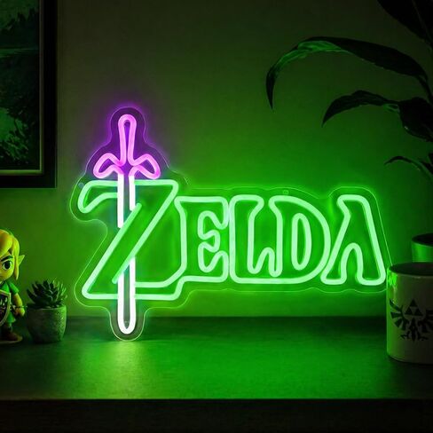 HENGYOU Majora's Mask Zelda Neon Sign for Gaming Room Wall Decor Gamer Gifts Zelda LED Sign Mask Game Room Wall Decor LED Neon Light for Zelda Fans (Majoras Mask) in Saudi Arabia