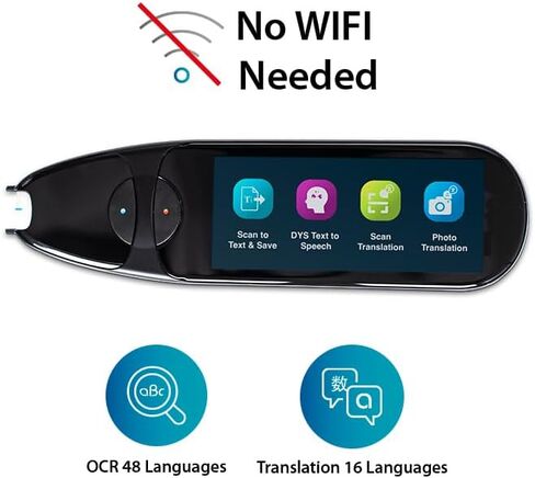 IRISPen Air 8: لا يوجد WiFi، ماسح ضوئي، قلم ترجمة، قلم قراءة، مترجم 16 لغة غير متصل، قلم ماسح ضوئي OCR 48 لغة غير متصل، APP Dyslexia 9 لغات تحويل النص إلى كلام، Readiris PDF Win Mac iOS Android in Kuwait
