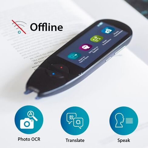 IRISPen Air 8: لا يوجد WiFi، ماسح ضوئي، قلم ترجمة، قلم قراءة، مترجم 16 لغة غير متصل، قلم ماسح ضوئي OCR 48 لغة غير متصل، APP Dyslexia 9 لغات تحويل النص إلى كلام، Readiris PDF Win Mac iOS Android in Kuwait
