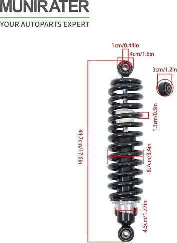 2 Pcs Rear Shock Absorber Replacement for 45014-0441 45014-0537 Replacement for Mule PRO-DX PRO-DXT PRO-FX PRO-FXT 2017-2022 in Kuwait