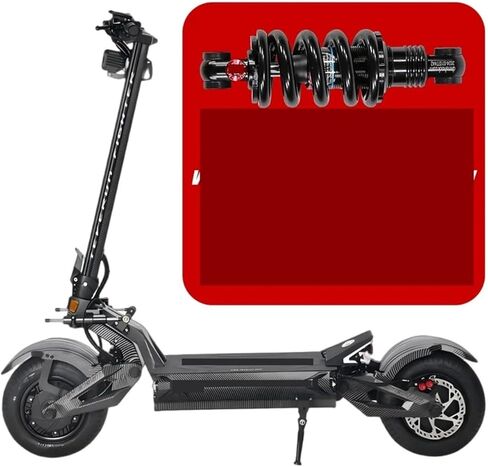 150MM 2000LBS Variable Damping Shock Absorber Compatible For TEVERUN Fighter 7260R V4 V5 Rear Compatible For EMOVE Roadster Electric Scooter in Saudi Arabia