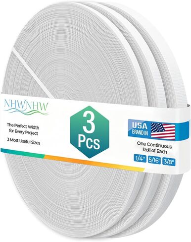 135 Yard Polyester Boning for Sewing - Polyester Sew-in Boning for Sewing, Includes 1/4", 5/16", 3/8" Widths for Bridal Gowns & Costumes Corsets, Nursing Caps in Saudi Arabia