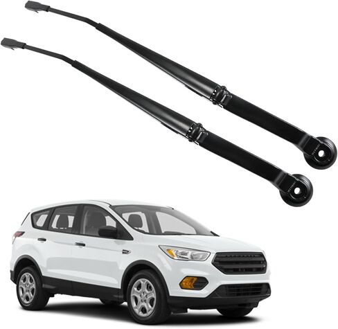 زوج واحد من ذراع ممسحة الزجاج الأمامي متوافق مع Ford Escape 2013-2019 للسائق الأمامي وجانب الركاب مجموعة ذراع ممسحة الزجاج الأمامي استبدال 43513 43514 CJ5Z17527A CJ5Z17527B in Kuwait
