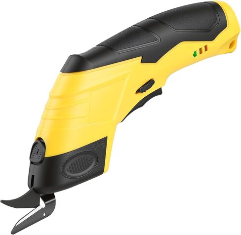 10000RPM Electric Sewing Scissors, Cordless Electric Scissors for Fabric,Battery Powered Scissors, Super Automatic Scissor Rotary Cutter for Crafting,Cardboard,Leather-Blue in Saudi Arabia