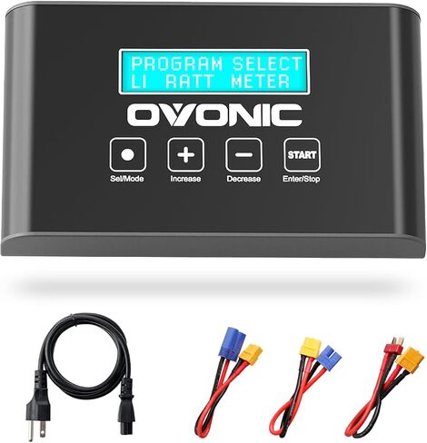 OVONIC Mate1 LiPo شاحن بطارية 100W 10A شاحن RC ذكي لبطاريات LiPo/Life 1S-6S و3-18S NiMH، موصل XT60 (نسخة مطورة، لا يوجد لوحة توازن) in Kuwait