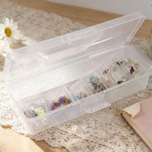 60Pcs 6 Sizes Anti Tarnish Jewelry Bags with Portable Clear Storage Box, Jewelry Bags Clear Plastic for Rings Bracelets Earrings Necklaces, Reusable Small Ziplock Bags for Jewelry in Saudi Arabia