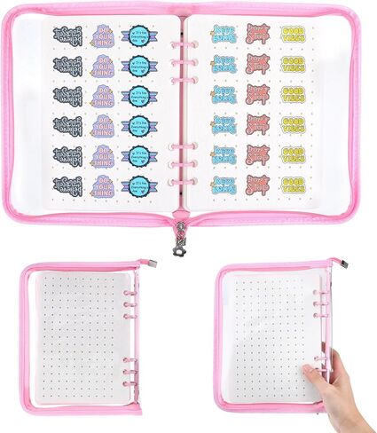 Pin Book for Enamel Badge Display, Pin Trading Book Organizer with 8 Display Boards, Brooch Collection Holder Binder Storage Album, A5 Storage Pad for Travel Collection Accessories, Black in Saudi Arabia