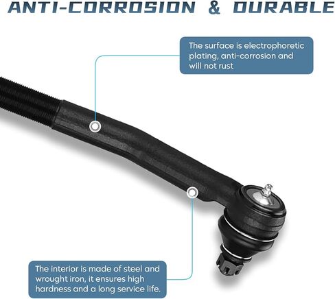 قضبان ربط أمامية خارجية + قضبان تأرجح أمامية وخلفية + طقم تعليق للمفاصل الكروية العلوية السفلية لـ 1999 2000 2001 2002 2003 2004 Jeep Grand Cherokee - مجموعة 12 قطعة in Kuwait