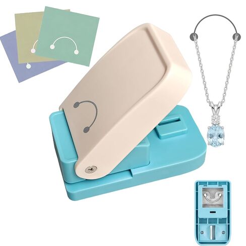 Earring Card Punch, Leverback Earring Hole Puncher, Portable Stamp Punch Tool​ for Jewelry Making, DIY Projects, Card Making, Scrapbooking​ (0.47" x 0.94" Cut Size) in Saudi Arabia