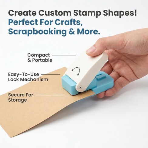 Earring Card Punch, Leverback Earring Hole Puncher, Portable Stamp Punch Tool​ for Jewelry Making, DIY Projects, Card Making, Scrapbooking​ (0.47" x 0.94" Cut Size) in Saudi Arabia