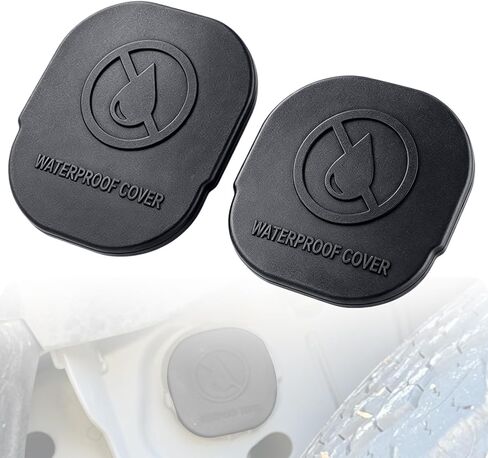 2-Pack Silicone Car Frame Tube Hole Plugs, Dustproof Anti-Sand Cover Compatible with Ford Ranger 2023-2025, Durable Silicone Dust Cover Compatible with Ford Ranger Accessories in Saudi Arabia