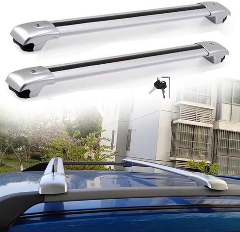 Roof Rack Cross Bars for Hyundai Palisade 2026 2027 | Lockable Design & 75kg Capacity | 2Pcs Silver Aluminum Anti-Corrosion Rooftop Cargo Carrier, No Drilling Required（EY） in Kuwait