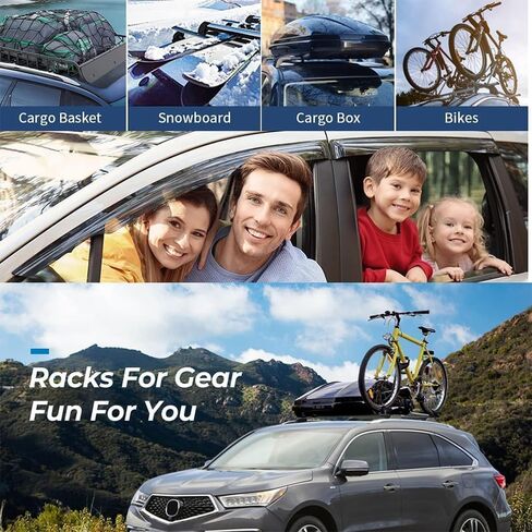 قطعتان من قضبان سقف السيارة المصنوعة من الألومنيوم، لسيارة Hyundai Tucson 2004 2005 2006 2007 2008 2009 قضبان متقاطعة على السطح، 220 رطلًا من قضبان الشحن لحماية حامل الأمتعة على السطح، فضي in Kuwait
