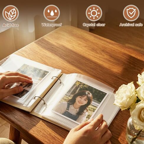 ألبوم صور ذكريات رائعة من JarThenaAMCS Wildflower لأغطية خشبية مقاس 5 × 7 مع 100 صفحة هدايا ألبوم تذكار لذاكرة الزهور العتيقة لعيد الأم وحفلات الذكرى السنوية للزفاف in Kuwait