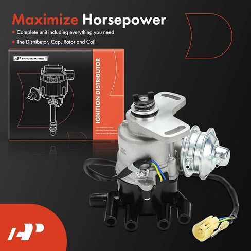 A-Premium Ignition Distributor with Cap and Rotor Compatible with Honda Accord 1986 1987 1988 1989 2.0L in Kuwait