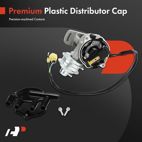 A-Premium Ignition Distributor with Cap and Rotor Compatible with Honda Accord 1986 1987 1988 1989 2.0L in Kuwait