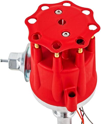 موزع سلسلة JEGS SSR-III الاحترافية الجاهزة للتشغيل | يناسب محركات تشيفي V8 الصغيرة والكبيرة | سهل التثبيت | .500 بوصة قطر التروس الفولاذية | غطاء أحمر صغير القطر | 3-وصلة الأسلاك in Kuwait