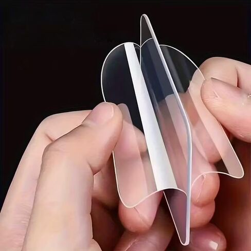 Super Strong Double Sided Tape - 50 Sheets (2"x2" 1.97"x1.97") Clear Mounting Tape, No Drill Adhesive Squares for Walls, Plastic, Glass, Metal, Tile, Stone, Drywall in Kuwait