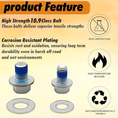 2 Pcs Drive Shaft retaining Bolt Set with Washers,Propshaft Driveline for Can-Am ATV,Replace OE 250200014, 250000615, 250200102, 250000359 in Saudi Arabia