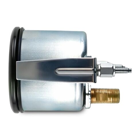 2" 52mm Mechanical Oil Pressure Gauge Kit 12V - 0-10 Bar / 0-150 PSI Dual Scale, Amber Yellow Light Car Meter NPT1/8 for Car in Kuwait