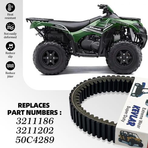 Replace 3211186 SUKECA Clutch Drive Belt Fits for Polaris Ranger XP 1000 Ranger Crew XP 1000 2018-2021 RZR XP Turbo S EPS 2018-2019 RZR XP Turbo EPS Dynamix Edition Fox Edition Limited Edition in Kuwait