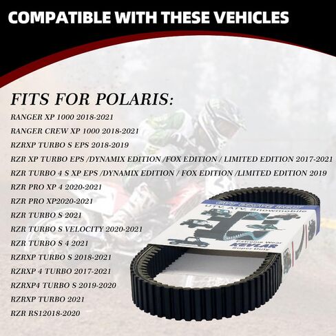 Replace 3211186 SUKECA Clutch Drive Belt Fits for Polaris Ranger XP 1000 Ranger Crew XP 1000 2018-2021 RZR XP Turbo S EPS 2018-2019 RZR XP Turbo EPS Dynamix Edition Fox Edition Limited Edition in Kuwait