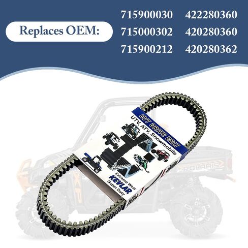 715900030 Drive Belt Compatible with Can-Am Commander 800R 1000 Maverick 1000R Outlander Renegade 500 570 650 800 850 1000Replaces 715000302 715900212 422280360 420280360 420280362 in Saudi Arabia