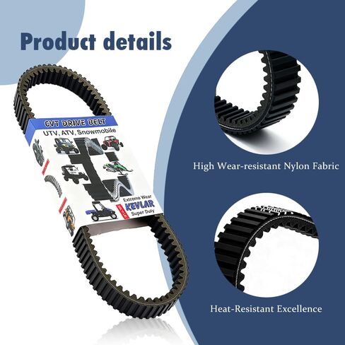 715900030 Drive Belt Compatible with Can-Am Commander 800R 1000 Maverick 1000R Outlander Renegade 500 570 650 800 850 1000Replaces 715000302 715900212 422280360 420280360 420280362 in Saudi Arabia