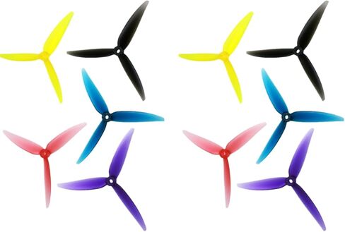51466 5.1 Inch FPV Drone Props Propeller Universal Tri-Blade Props for Multirotor Freestyle, (10pcs, 5xCW 5xCCW) in Saudi Arabia