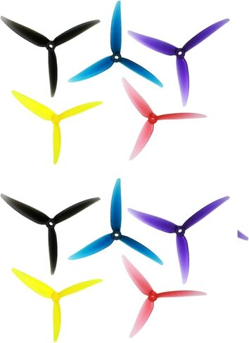 51466 5.1 Inch FPV Drone Props Propeller Universal Tri-Blade Props for Multirotor Freestyle, (10pcs, 5xCW 5xCCW) in Saudi Arabia
