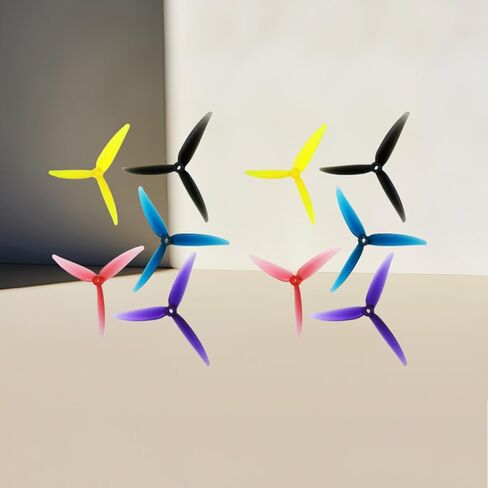 51466 5.1 Inch FPV Drone Props Propeller Universal Tri-Blade Props for Multirotor Freestyle, (10pcs, 5xCW 5xCCW) in Saudi Arabia