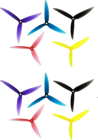 51466 5.1 Inch FPV Drone Props Propeller Universal Tri-Blade Props for Multirotor Freestyle, (10pcs, 5xCW 5xCCW) in Saudi Arabia