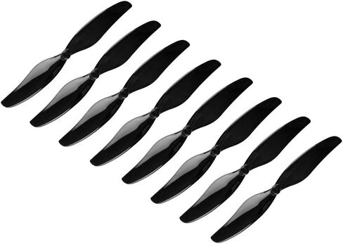 Gemfan 75mm 3 "مروحة مسواك ذات شفرتين - عمود 1 مم (مجموعة من 8) - 1 مم - أسود in Kuwait